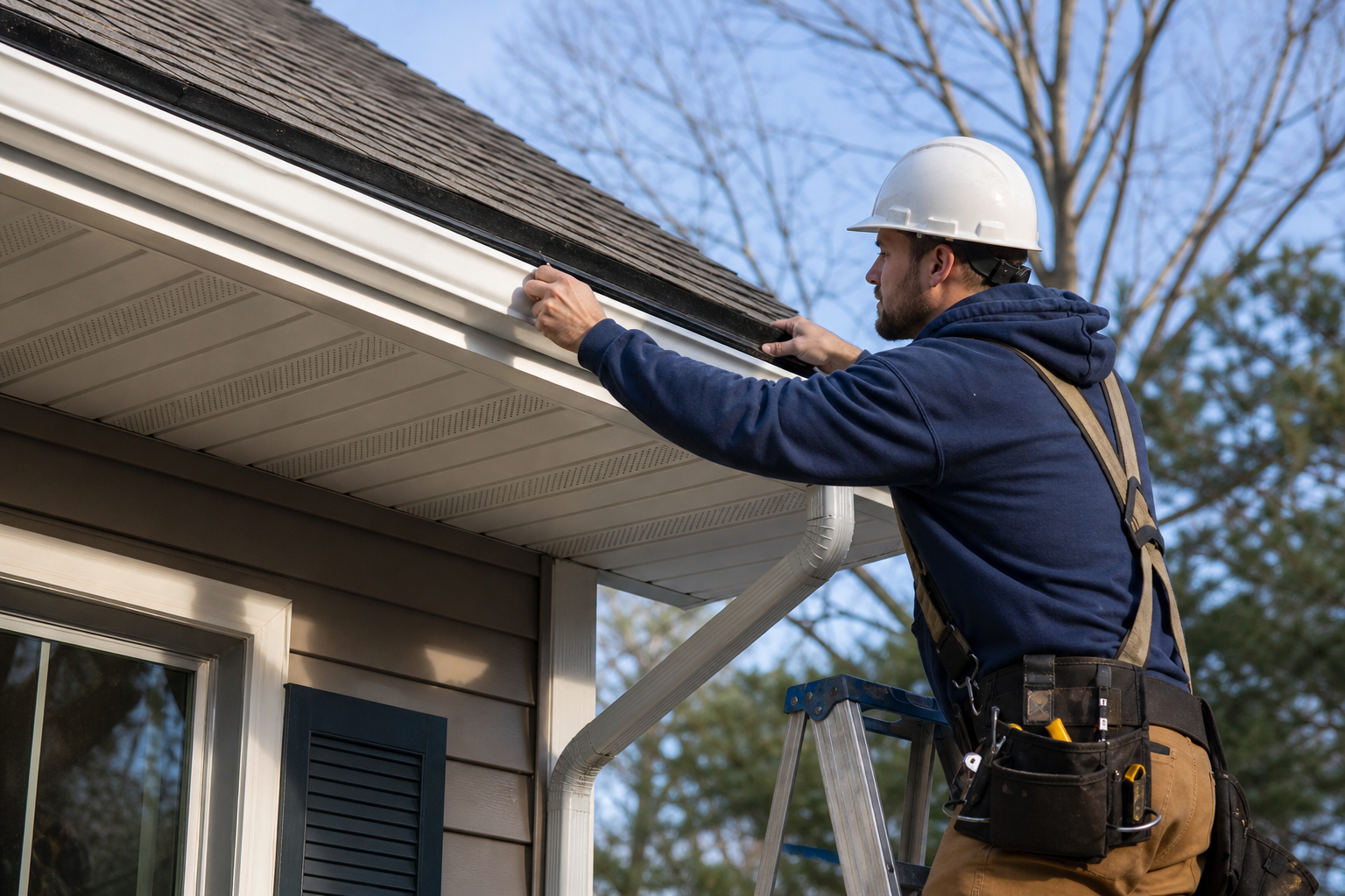 gutter seamless installation gutter system